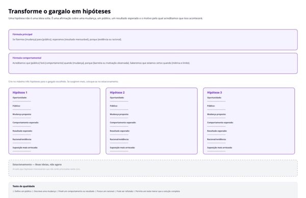 Prévia: Gargalo em hipóteses
